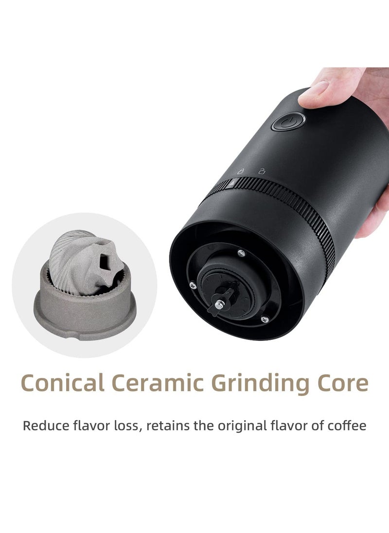 Portable Electric Burr Coffee Grinder, Portable Automatic Conical Grinder Coffee，USB Rechargeable Simple Push Button Operation with Brush,Removable Chamber for Home、Travel - pzsku/Z3E4BAD581B9E2CDCF99FZ/45/_/1732607229/3d9db431-6af4-41a0-bb7f-f85a90eccad6