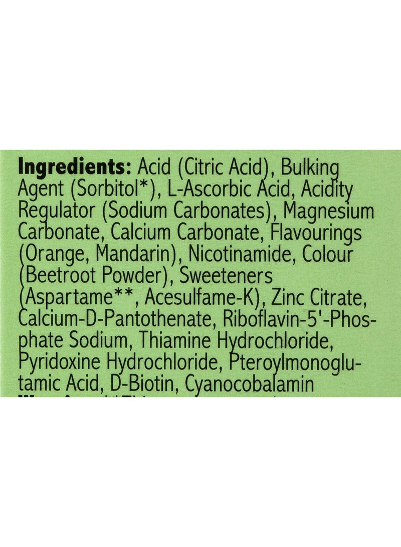 SUNSHINE NUTRITION Calcium + Magnesium + Zinc Effervescent 20 Tablets Orange Flavor 80G  - Image 4