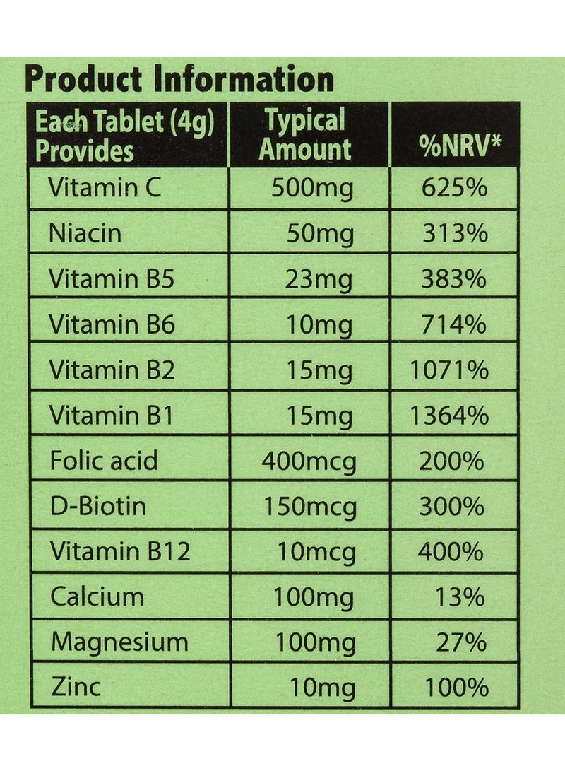 SUNSHINE NUTRITION Calcium + Magnesium + Zinc Effervescent 20 Tablets Orange Flavor 80G  - Image 3