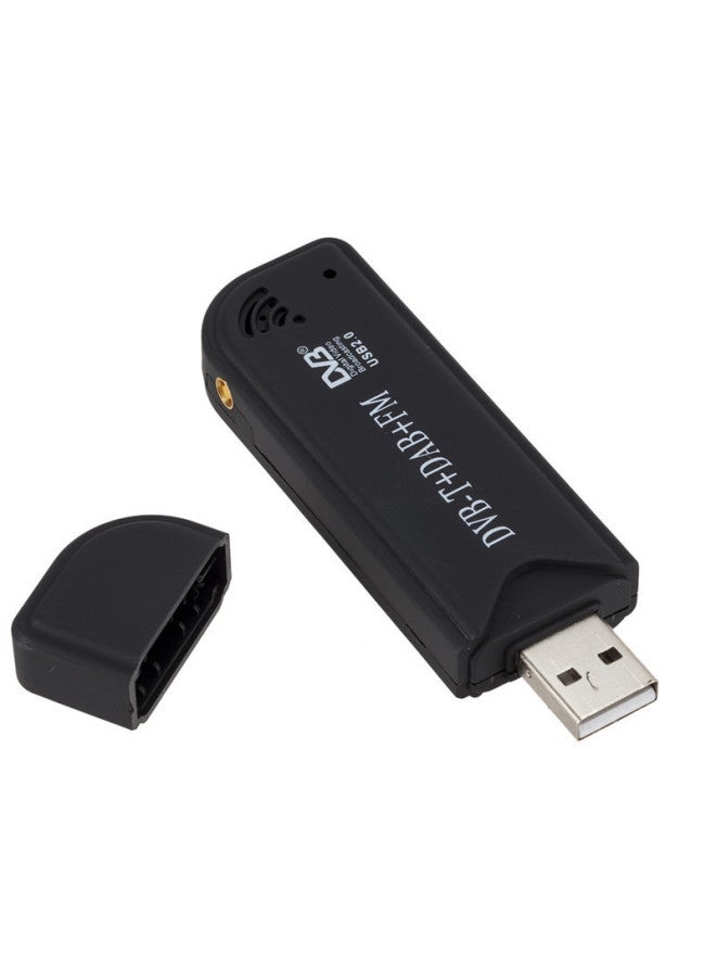 USB 2.0 Digital DVB-T SDR Dongle T2/C/FM/ ISDB-T Converter-Color:Black Dvb-t+fm+dab Fc0012  - Image 2
