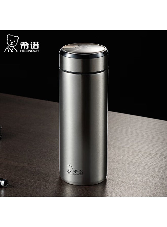 Heenoor Xino Insulated Mug For Men, Stainless Steel Tea Cup, Business Office Car Water Bottle, Xn-5607a Natural Color, 370ml - Image 1