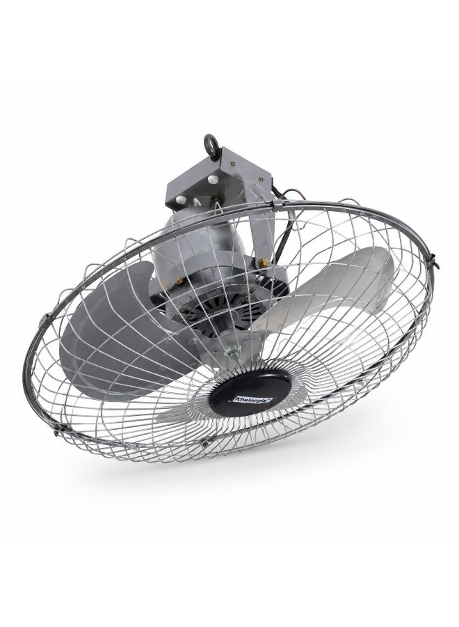 Khaleegia 18-Inch Metal Orbit Ceiling Fan with 360-Degree Oscillation - Grey - Image 1