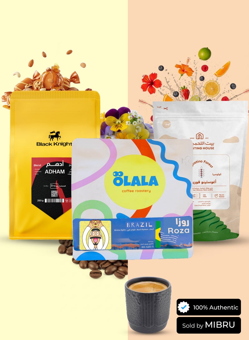 ميبرو حبوب قهوه محاصيل قهوة مختصة مجموعة حبوب بن محمصة غير مطحونة تناسب الاسبريسو ومشتقات الحليب والقهوة المقطرة بالتقطير