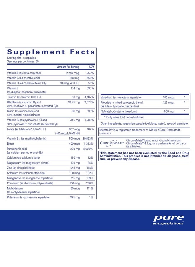 Pure Encapsulations - Pure Encapsulations Nutrient 950 with NAC | Helps Provide Additional Immune Support | 240 Capsules - Image 1