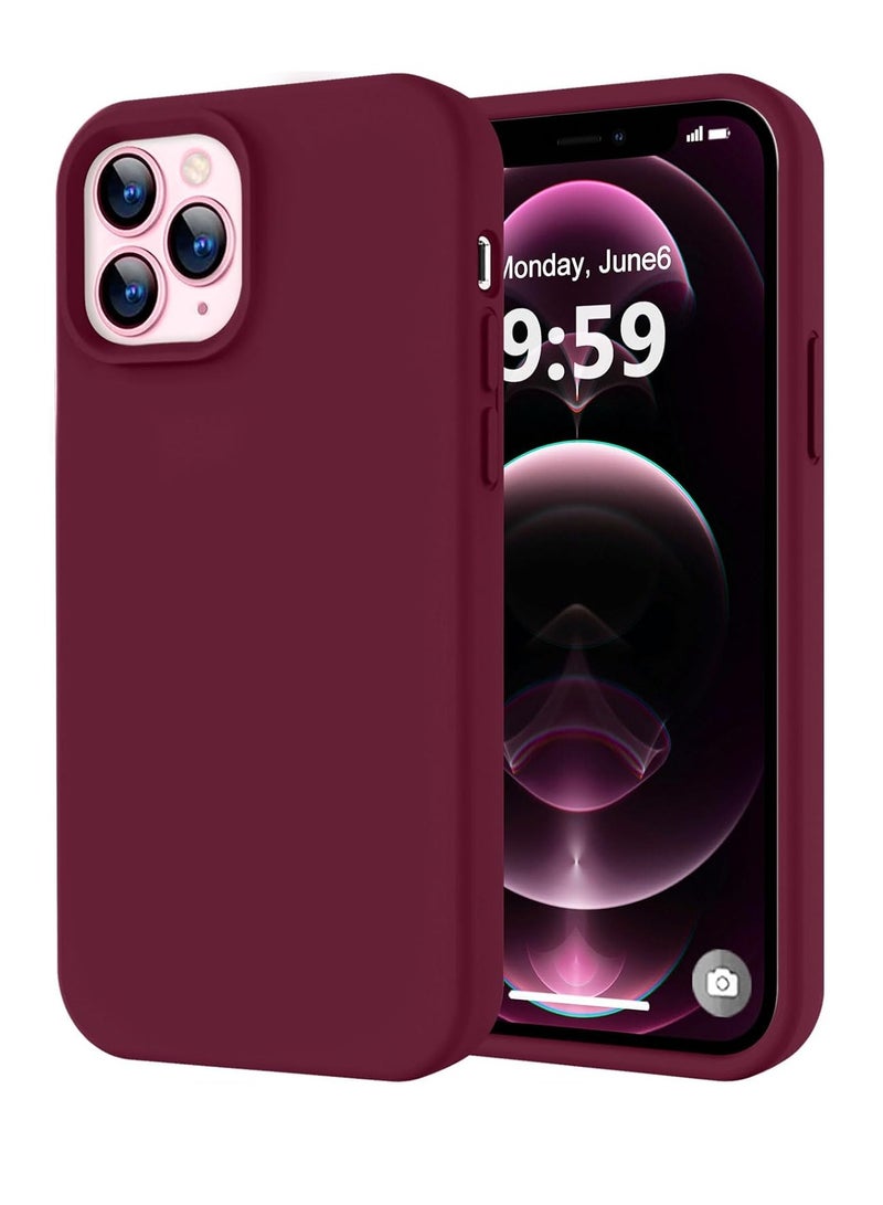 BORTONY iPhone 12 Pro Case Liquid Silicone Anti Scratch Anti Fingerprint Soft Silky Touch Shockproof Protective Cover for Apple iPhone 12 Pro - Image 1