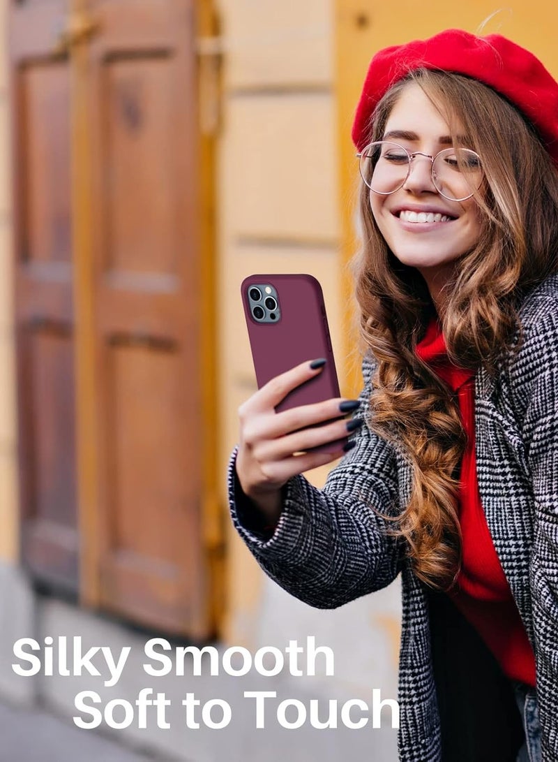 BORTONY iPhone 12 Pro Case Liquid Silicone Anti Scratch Anti Fingerprint Soft Silky Touch Shockproof Protective Cover for Apple iPhone 12 Pro - Image 5