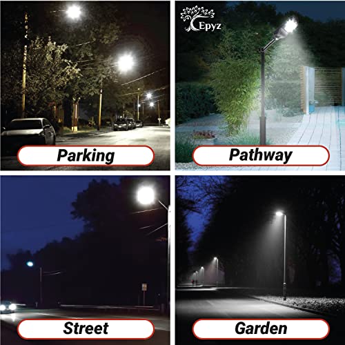 Epyz Plastic 30 Watt Solar Street Light Outdoor With Remote 118 Leds Motion Sensor And Dusk To Dawn For Garden, Street, Lawn [ With Out Pole ] [ Pack Of 1, Cold White Light ] - Image 2