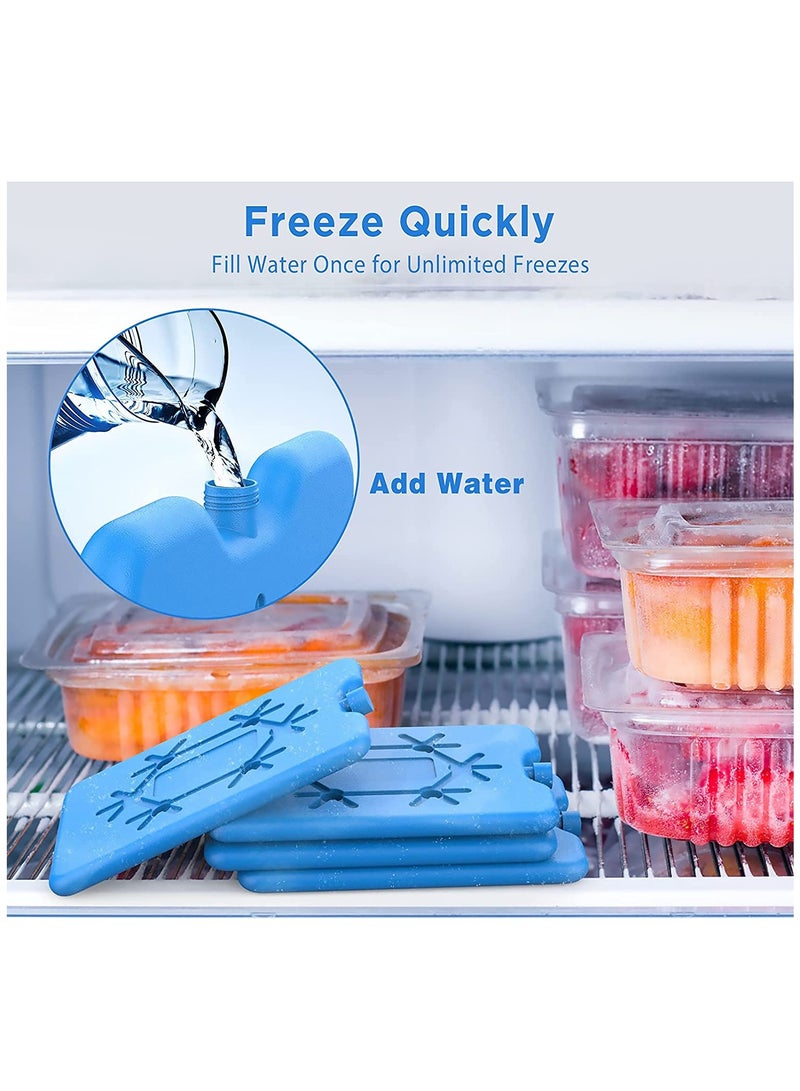 كاست ويف Ice Packs for Lunch Box - Reusable Ultra-Thin Freezer Packs - Long-Lasting Cool Packs for Coolers, Keep Food Fresh and Cold in Lunch Boxes and breastmilk Bags - Image 4