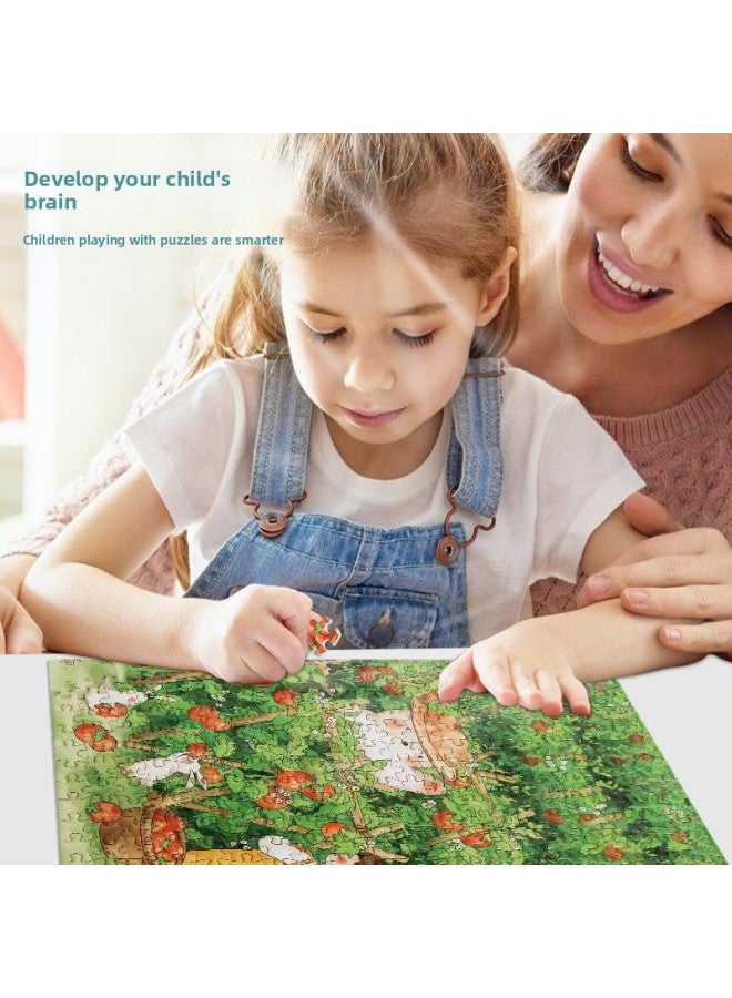 300 قطعة من ألغاز الورق العلاجي للأطفال ألعاب تعليمية للكبار للأولاد والبنات مجموعة هدايا الضغط كشك بيع بالجملة - اللون: 【300 قطعة إطار مجاني】 لوليتا باندا جوجو - Image 4