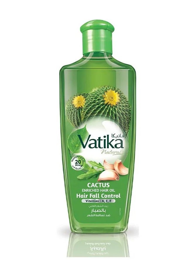 VATIKA Cactus Enriched Hair Oil Hair Fall Control  300 ml - Image 1