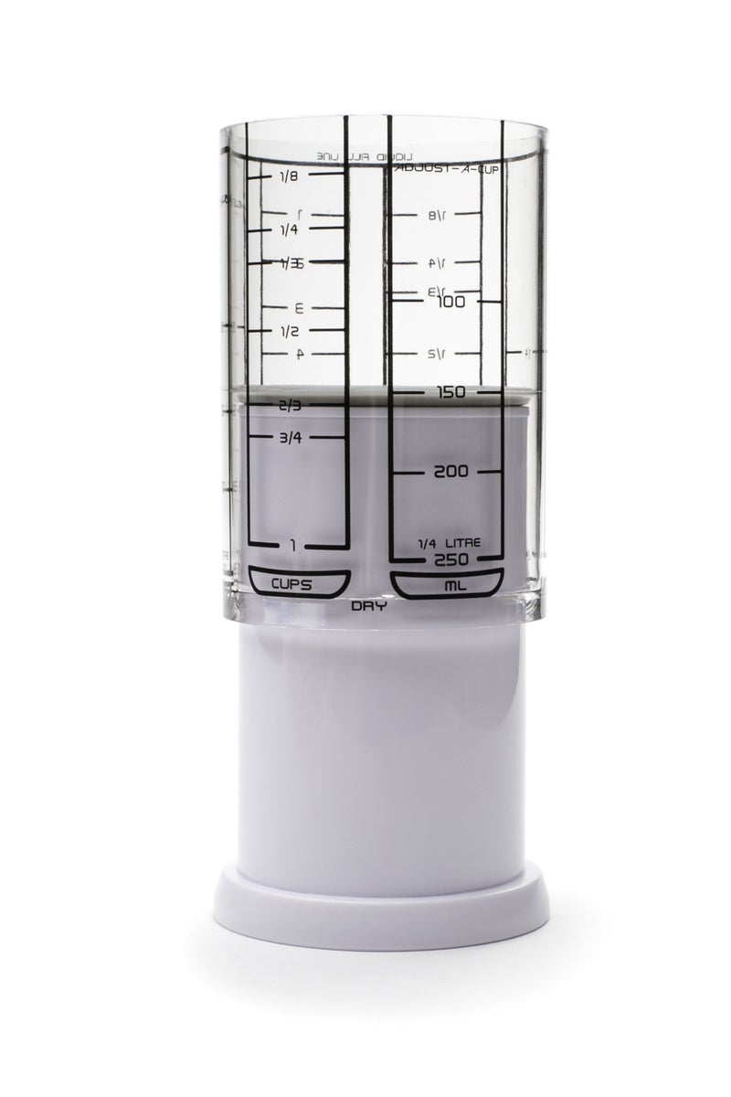 KitchenArt 1 Cup Adjust-A-Cup, Plastic, White - Image 2