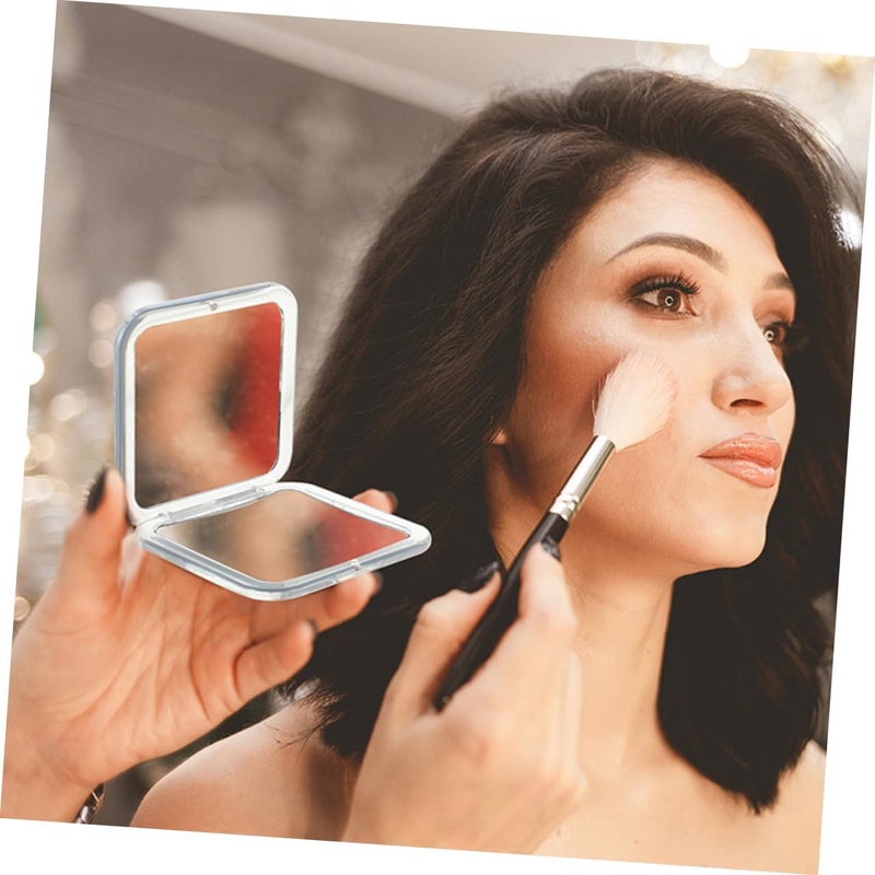 Foldable Compact Mirror with Magnification Travel Friendly Makeup Mirror Durable for Quick Touch Ups The Go for Purse and Handbag - Image 3