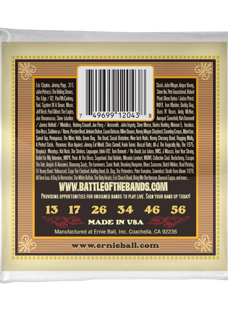 Ernie Ball Earthwood Silk & Steel Regular 80/20 Bronze Acoustic Guitar Strings - 13-56 Gauge - Image 2