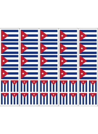 40 Removable Stickers: Cuba Flag: Cuban Party Favors Decals - pzsku/Z3E4C8CDEE956837AD92EZ/45/_/1697273198/84cb9b5e-f6db-4dba-a6ab-ff21171baa25