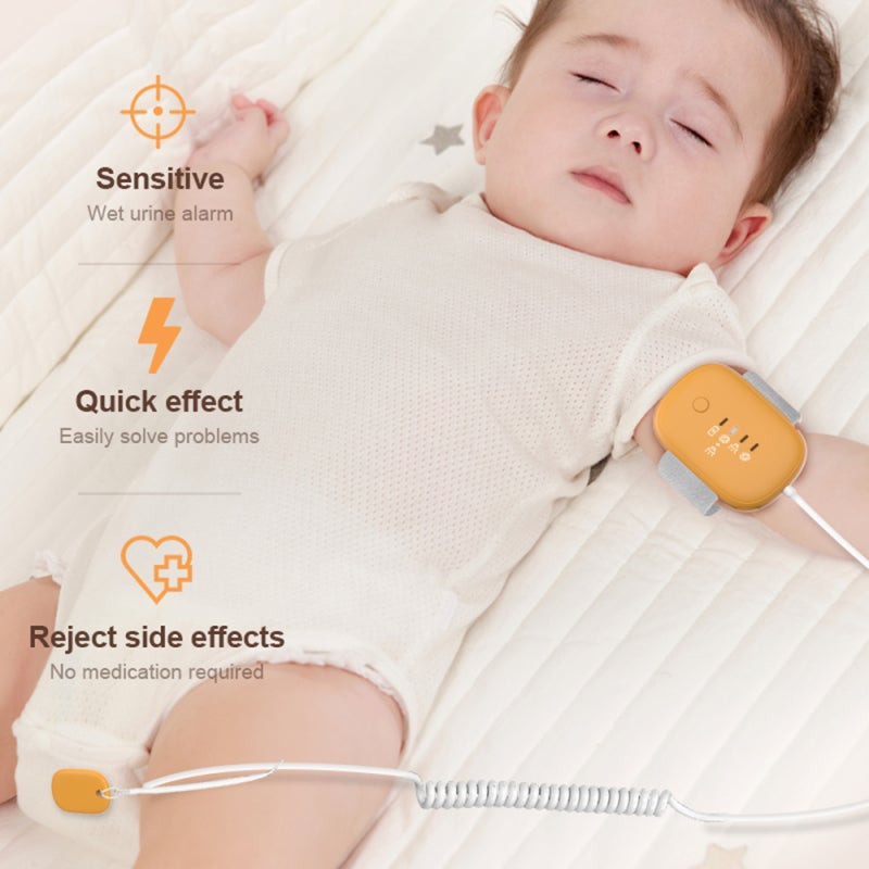 Bedwetting Alarm: White Magnetic Suction Type, Reliable Smart Chip & High Sensitivity Probe - Multiple Vibration Sound Modes, Rechargeable Lithium Battery for Toddler Potty Training, Deep Sleepers, No - Image 4