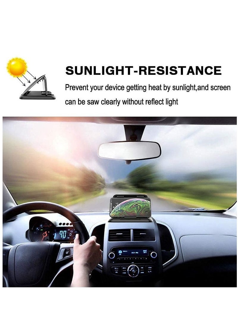 SYOSI Car Phone Holder, Car Phone Mount, Silicone Car Mat, Anti-Slip Desk Phone Mount, for All Kinds of Dashboard Center Console Phone Mount Compatible with iPhone/ Android Devices - Image 4