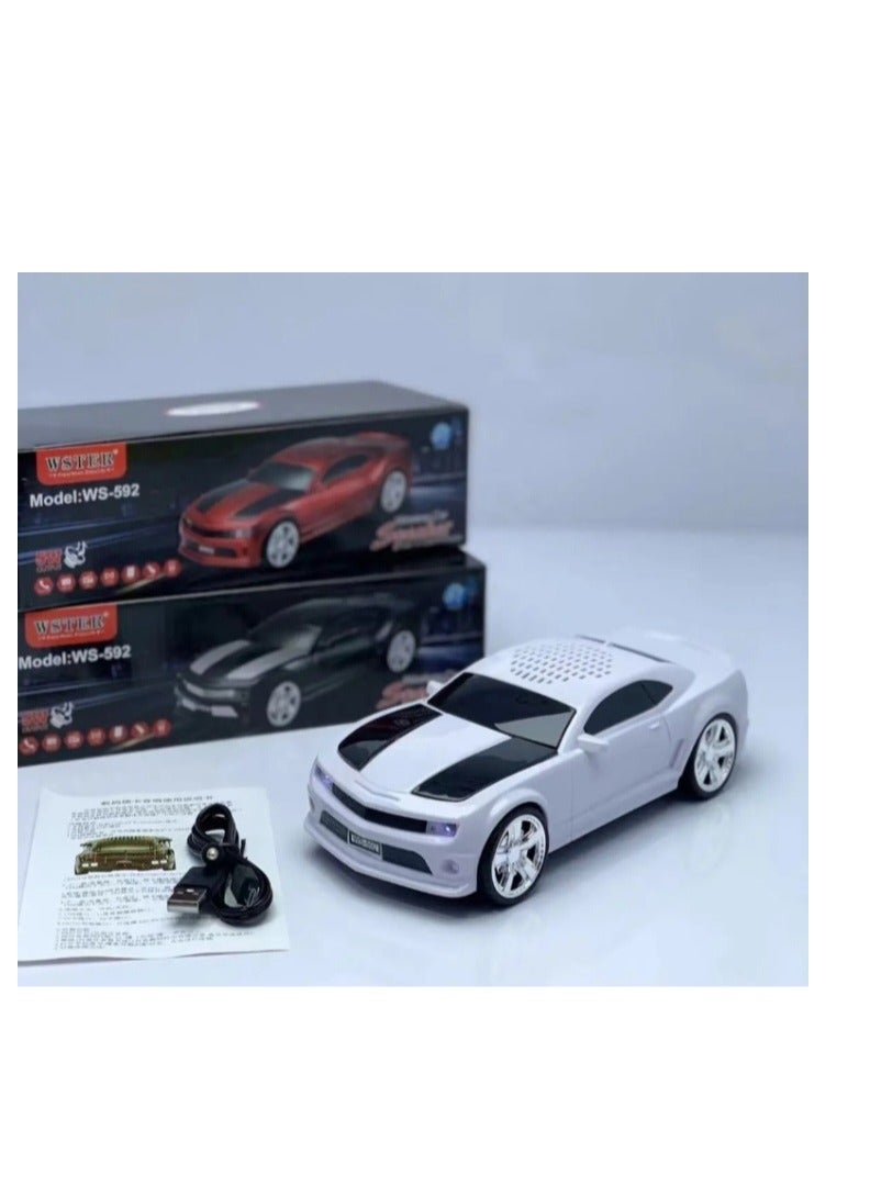 New Designs Promotional Gift Car Shape Portable Home Fm Radio Blue Tooth Wireless Speaker - Image 3