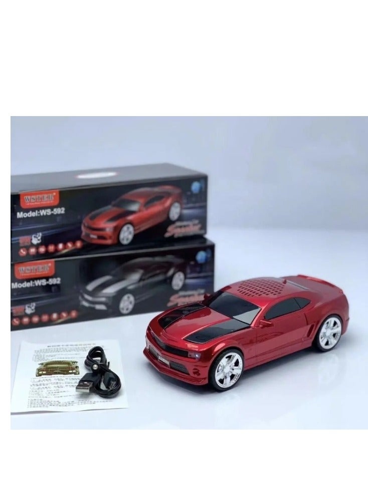 New Designs Promotional Gift Car Shape Portable Home Fm Radio Blue Tooth Wireless Speaker - Image 5