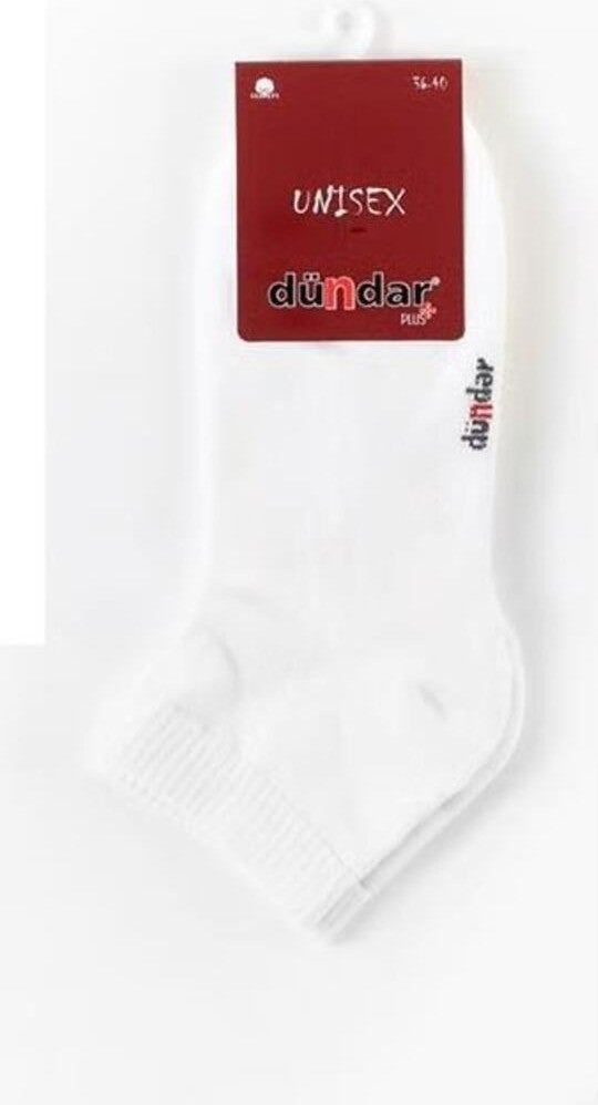 Dündar Çorap Dundar Socks Plus Women's Sole Towel Booties White 6-Pack 7668