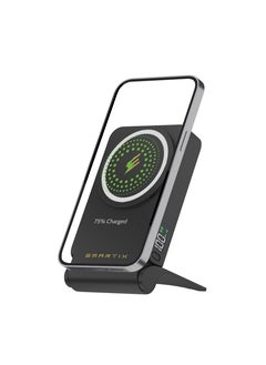 Smartix Smartix Premium 10000mAh Magnetic Power Bank – Ultra-Fast 45W PD USB-C Charging, 15W Wireless Charging, Compact Design, and Digital Display – Perfect for Travel (Blue)  - Image 1