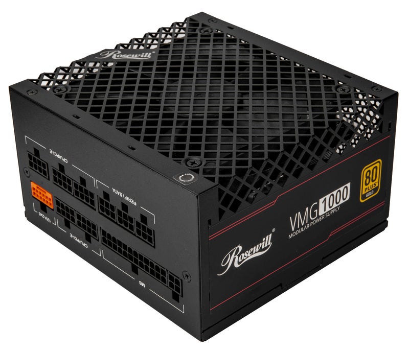 Rosewill VMG 1000W 80+ Gold, ATX 3.0 & 3.1 Compatible, Full Modular Low-Noise Power Supply, PCIe 5.1 12V-2x6 Connector, 100% Japanese Electrolytic Capacitor, 120mm FDB Silent Fan - 5 Year Warranty - Image 1