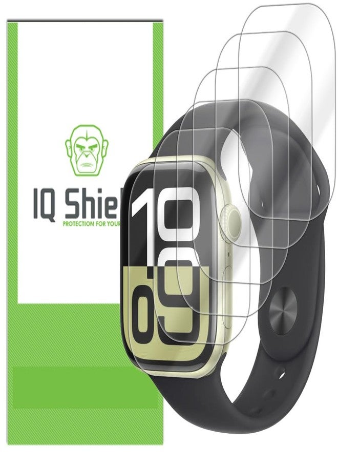 IQShield 6 Pack for Apple Watch Series 11/10 Screen Protector 46mm - Easy Install, Ultra Thin, Anti-Scratch, Smudge Resistant, Touch Sensitive Anti-Bubble Self-Healing Clear TPU Film - Image 1