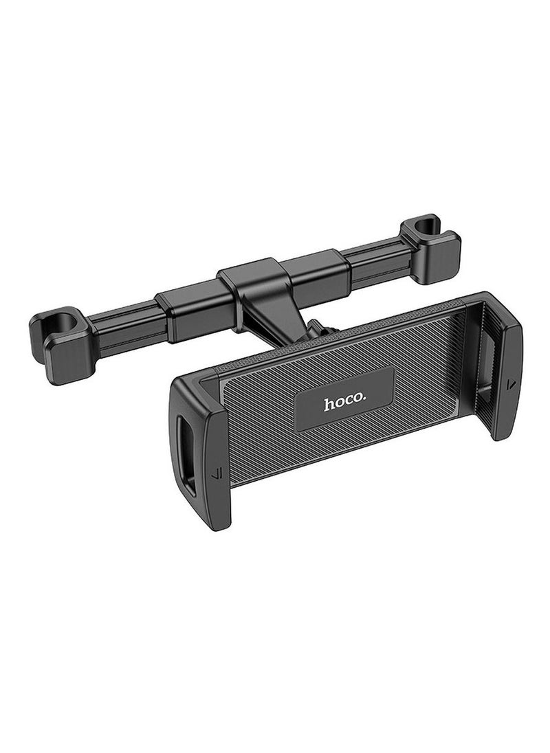 Hoco Car Tablet Holder for Headrest – Prospering CA121, Adjustable Black Car Mount for Tablets, Secure & Easy-to-Install Headrest Tablet Stand, Universal Fit for All Tablets, Perfect for Rear Seat Entertainment  - Image 1