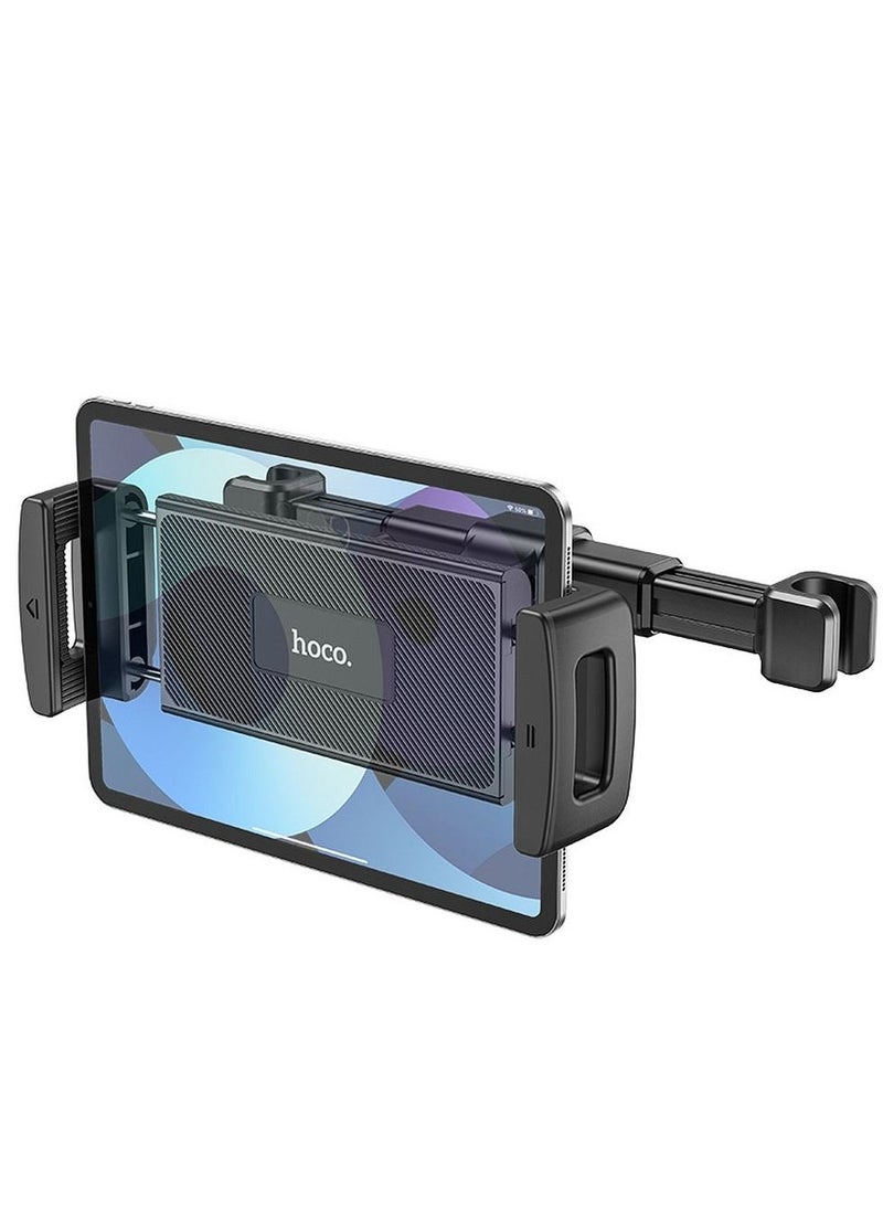 Hoco Car Tablet Holder for Headrest – Prospering CA121, Adjustable Black Car Mount for Tablets, Secure & Easy-to-Install Headrest Tablet Stand, Universal Fit for All Tablets, Perfect for Rear Seat Entertainment  - Image 2