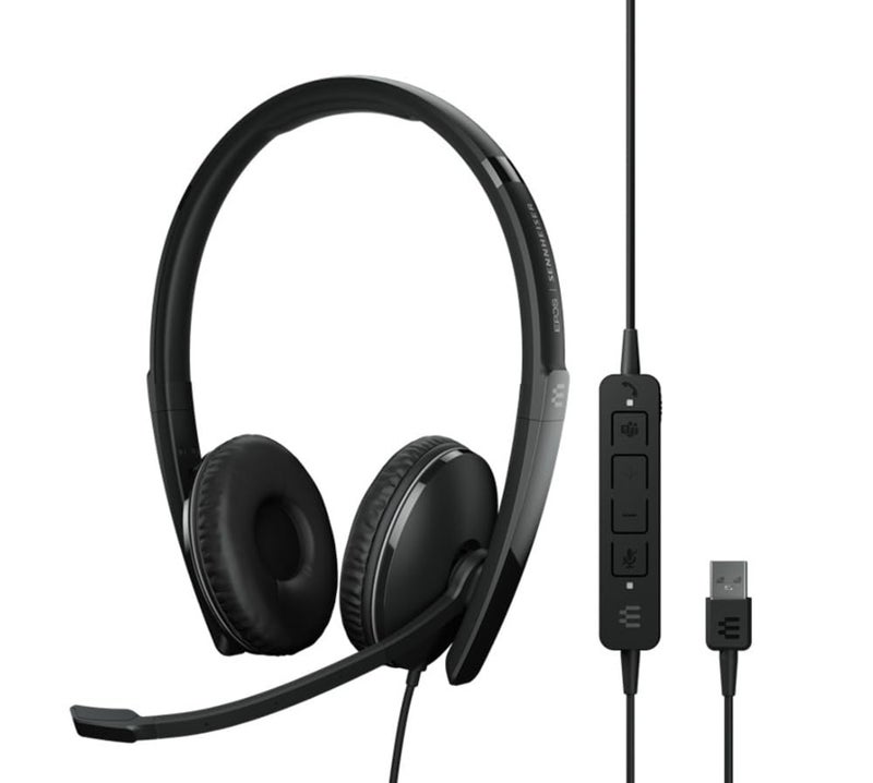 EPOS Adapt 165T USB II - Wired, Double-Sided Headset - 3.5mm Jack/USB Connectivity - Teams Certified-UC Optimized-Superior Stereo Sound-Enhanced Comfort-Call Control- Black - Image 4