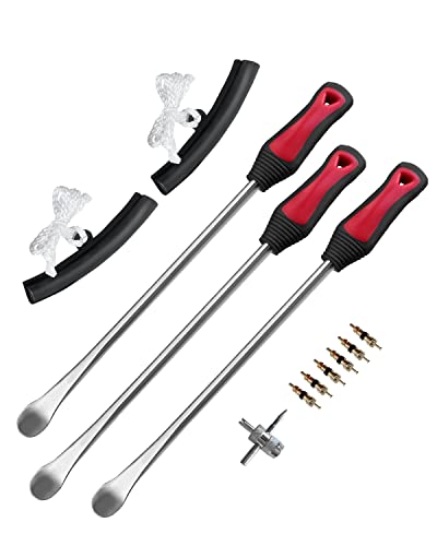 ROTATION Tire Lever Iron Tool Kit, 14.5 inch Steel, Professional Tire Changing Tools for Motorcycle, Dirt Bike, Lawn Mower | 6-Piece Set - Image 1