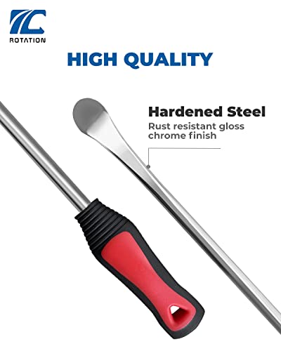 ROTATION Tire Lever Iron Tool Kit, 14.5 inch Steel, Professional Tire Changing Tools for Motorcycle, Dirt Bike, Lawn Mower | 6-Piece Set - Image 2