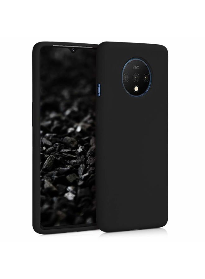 kwmobile Case Compatible with OnePlus 7T Case - TPU Silicone Phone Cover with Soft Finish - Black - Image 1