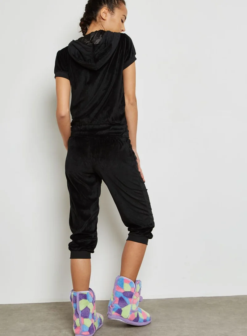 Outdoor Velvet Pyjama Set