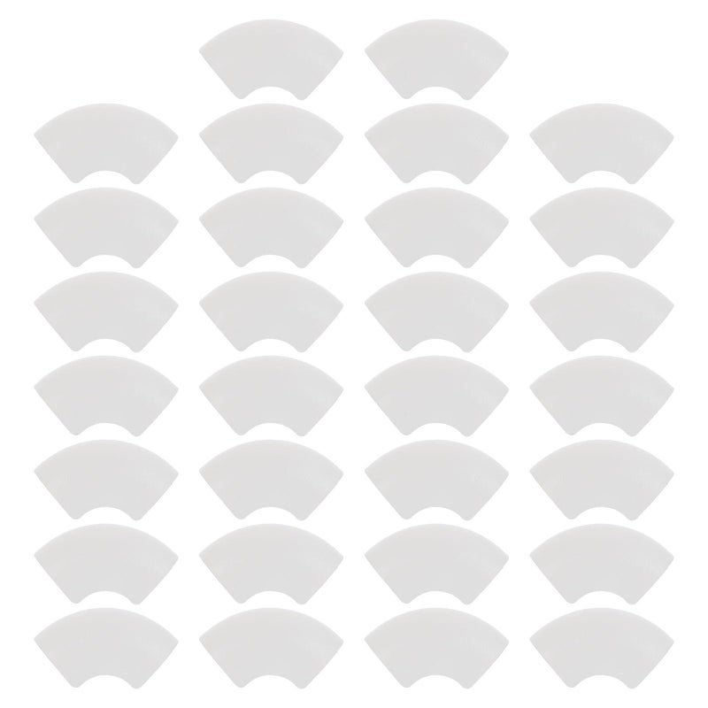 White Plastic Furniture Leg Protectors 30pcs Non Slip Chair Table Feet Covers For Hardwood Floor - Image 2