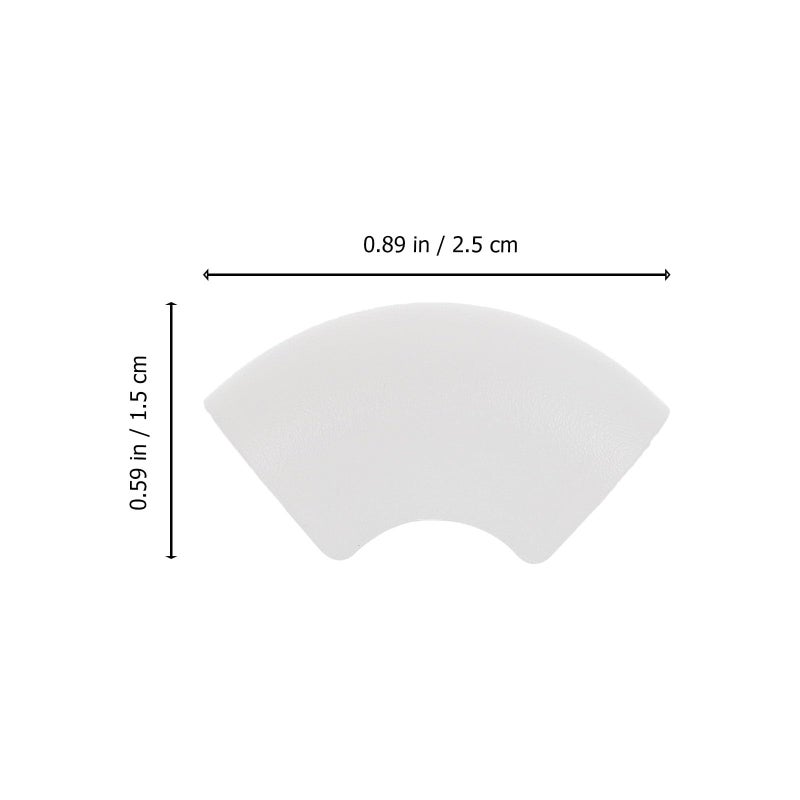 White Plastic Furniture Leg Protectors 30pcs Non Slip Chair Table Feet Covers For Hardwood Floor - Image 3