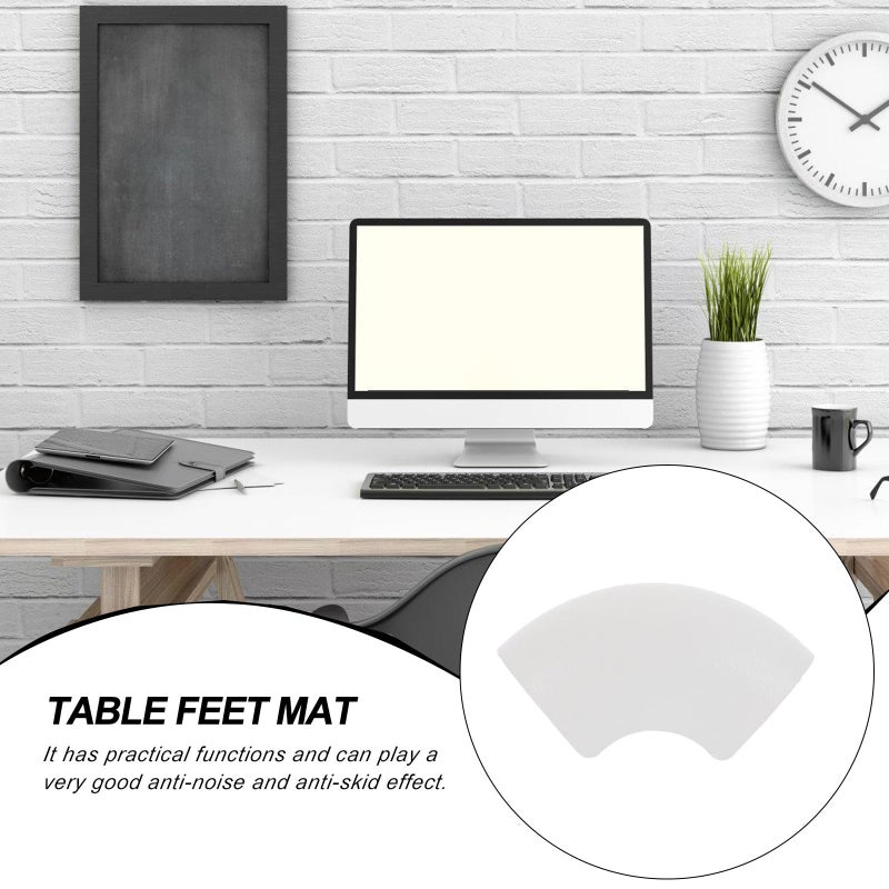 White Plastic Furniture Leg Protectors 30pcs Non Slip Chair Table Feet Covers For Hardwood Floor - Image 4