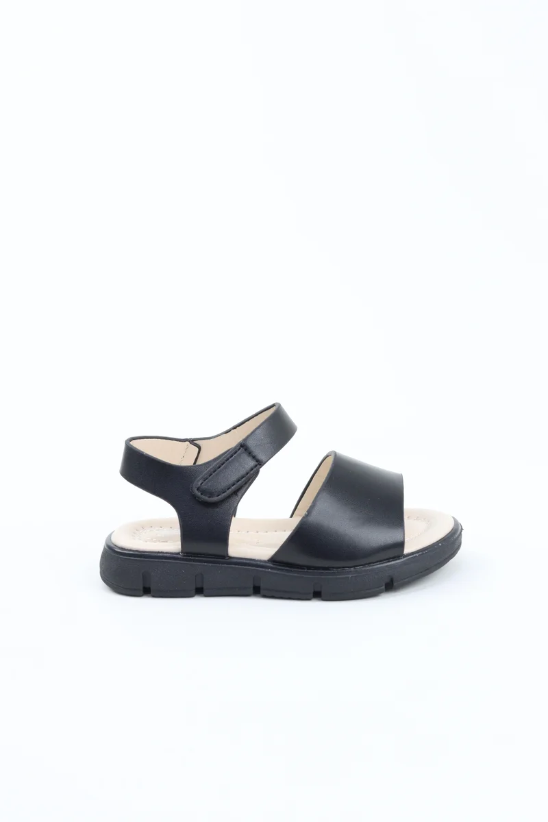 Viny VINY Girls Casual Sandals – Lightweight Open-Toe Comfort Sandals for Girls, Adjustable Strap Summer Footwear, Everyday Casual Sandals for Kids (Black, Pink, White, Beige)