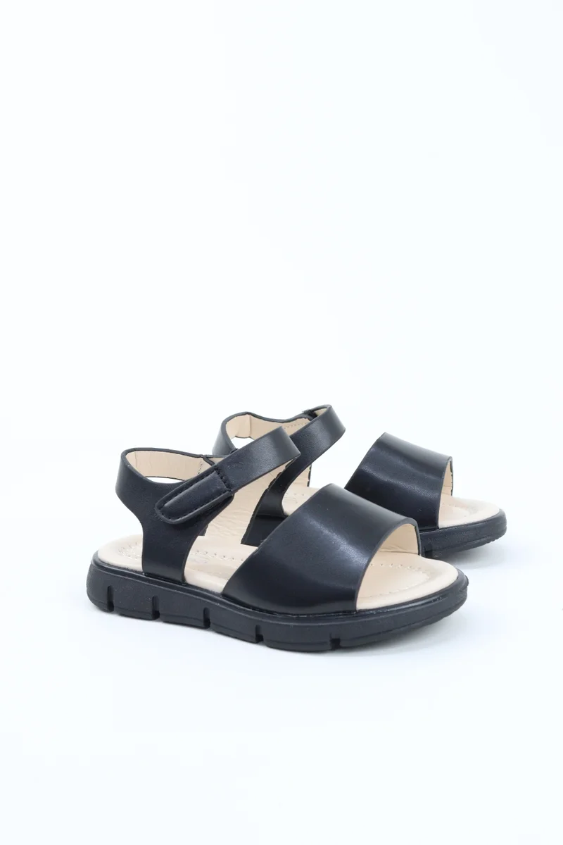 Viny VINY Girls Casual Sandals – Lightweight Open-Toe Comfort Sandals for Girls, Adjustable Strap Summer Footwear, Everyday Casual Sandals for Kids (Black, Pink, White, Beige)