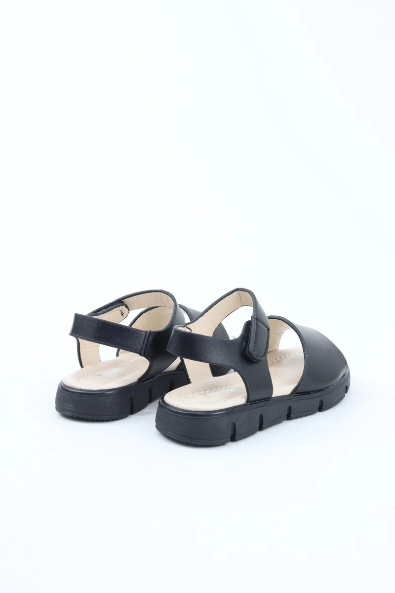 Viny BLACK VINY Girls Casual Sandals – Lightweight Open-Toe Comfort Sandals for Girls, Adjustable Strap Summer Footwear, Everyday Casual Sandals for Kids (Black, Pink, White, Beige) for Women | Best Price UAE