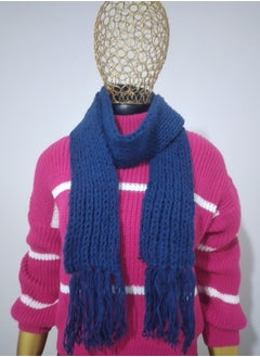 Puritopia Wonderful handmade crochet scarf for winter - petroleum  - Image 2