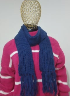 Puritopia Wonderful handmade crochet scarf for winter - petroleum  - Image 3