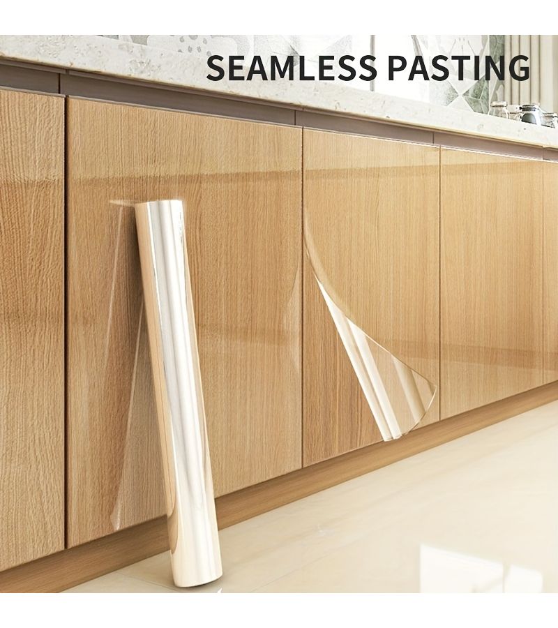 Two Rolls Self Adhesive Wallpaper 2362x7874in Reusable PVC Covering For Kitchen Sofa Chair Table Floor Wall Easy Removal No Damage - Image 3