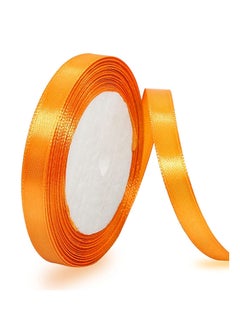MARKQ Orange Satin Ribbon, 12mm x 25yd Fabric Polyester Ribbon for Gift Wrapping, Party Favors, Wedding Decorations, Bow Making, Bouquets, Sewing Projects & Craft Supplies  - Image 1