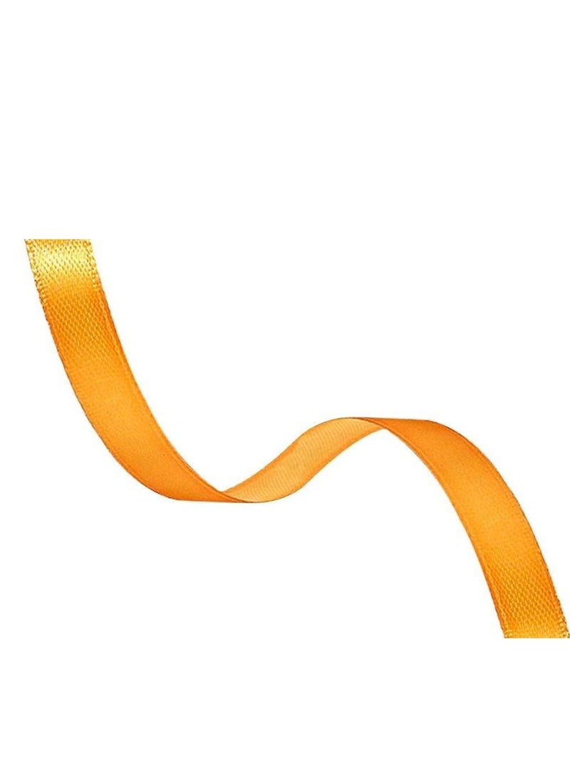 MARKQ Orange Satin Ribbon, 12mm x 25yd Fabric Polyester Ribbon for Gift Wrapping, Party Favors, Wedding Decorations, Bow Making, Bouquets, Sewing Projects & Craft Supplies  - Image 3