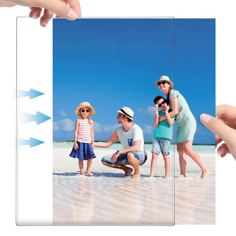 Douildhaiy Magnetic Picture Frames For Refrigerator 8X10 Inch  Magnetic Photo Holders For Fridge  3 Pack Acrylic Magnetic Picture Frame For Displaying Frames Children Artworks - Image 3