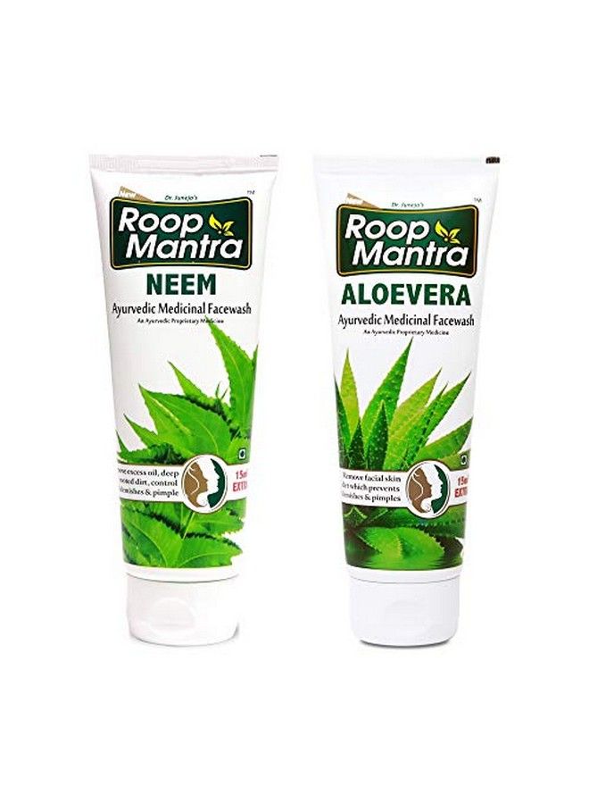 Roop Mantra Face Wash Combo (Neem Facewash 115Ml + Aloevera Facewash 115Ml) - Image 2