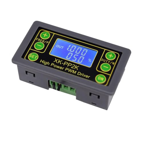 Serplex® Function Signal Generator, ZK-PP2K PWM Pulse Frequency Generator, LCD Pulse Frequency Duty Cycle Adjustable Signal Generator 3.3-30V Range, 8A Dual Mode, 1Hz-150KHz PWM Motor Speed Regulation - Image 1
