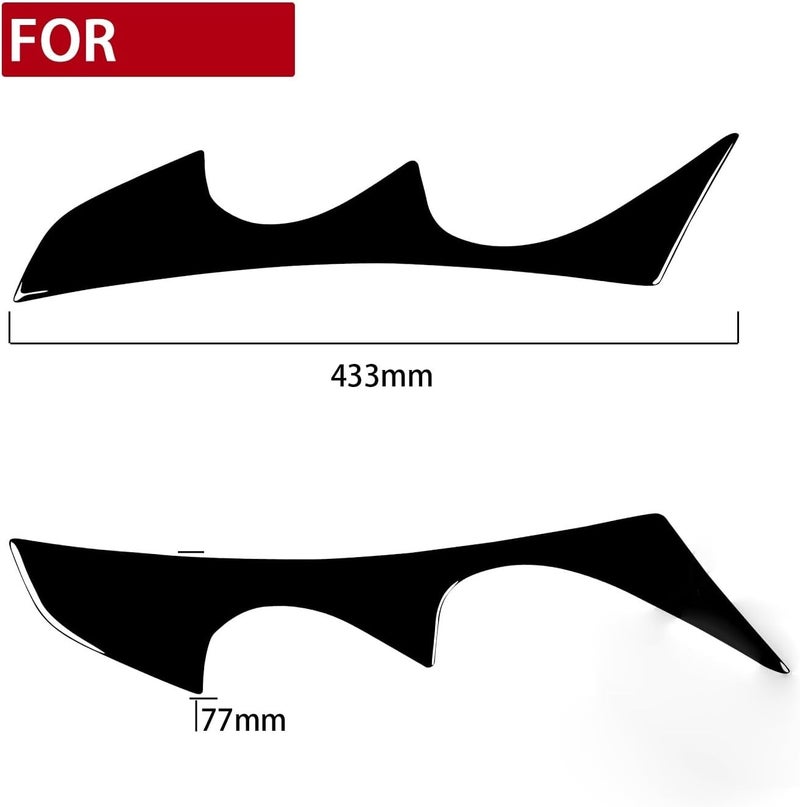 DEMULAX Gloss Black Headlight Eyebrow Trims for TT Mk1 - Image 2