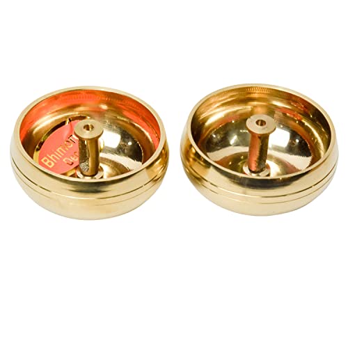 Bhimonee Decor Pure Brass Kuber Pyali Deep | Traditional Deepak Diya for Pooja & Home Temple | Spiritual Aarti & Ritual Decor | 1.25 Inches, 140gm - Image 2