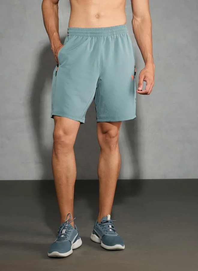 Technosport Technosport Men Solid Slim Fit Shorts